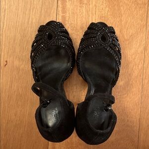 Michael Kors Black Beaded Heels